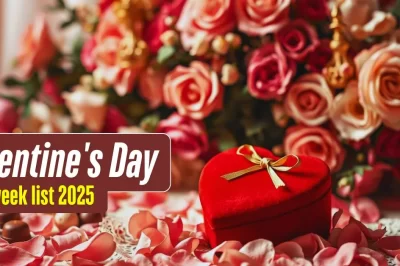 Complete Valentine’s Day week list 2025