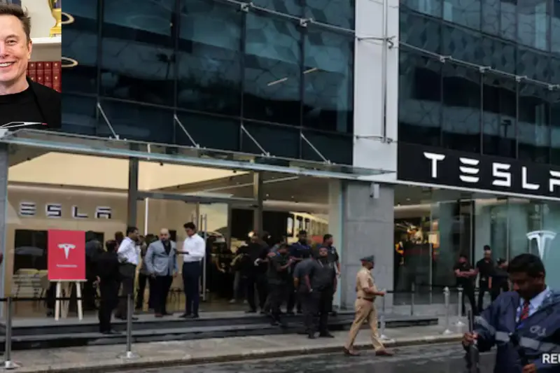 Elon Musk Launches: Tesla First Showroom in India 2025, Opening Today