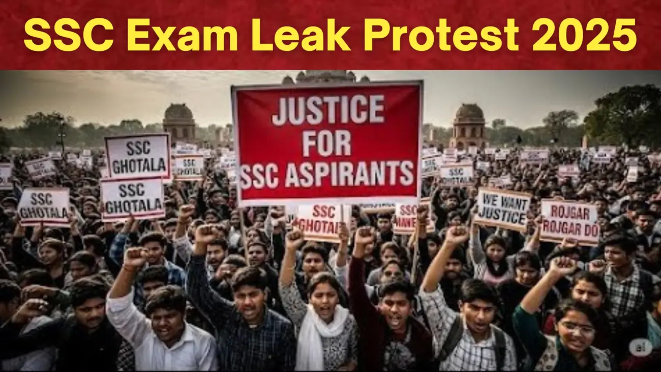 SSC Exam Leak Protest 2025