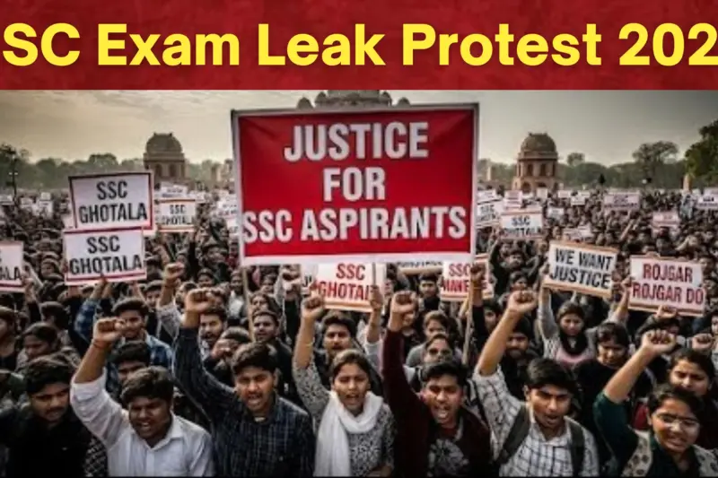 SSC Exam Leak Protest 2025