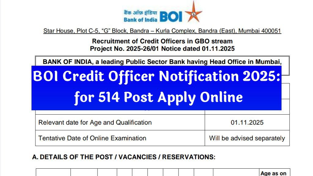 BOI Credit Officer Notification 2025