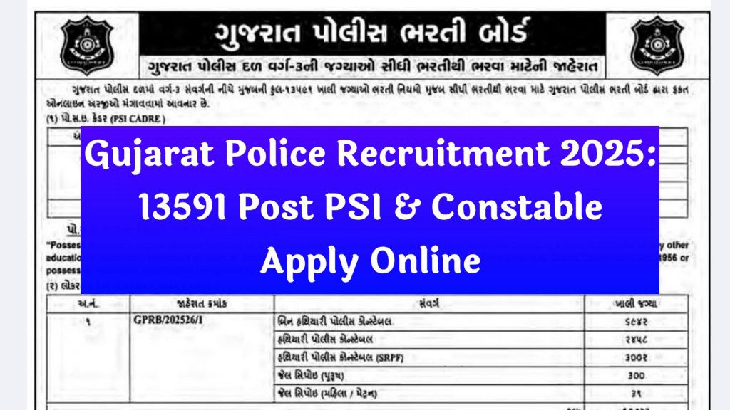 Gujarat Police Recruitment 2025