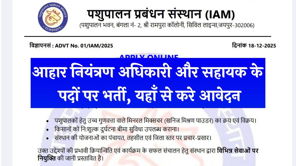 IAM Recruitment 2025