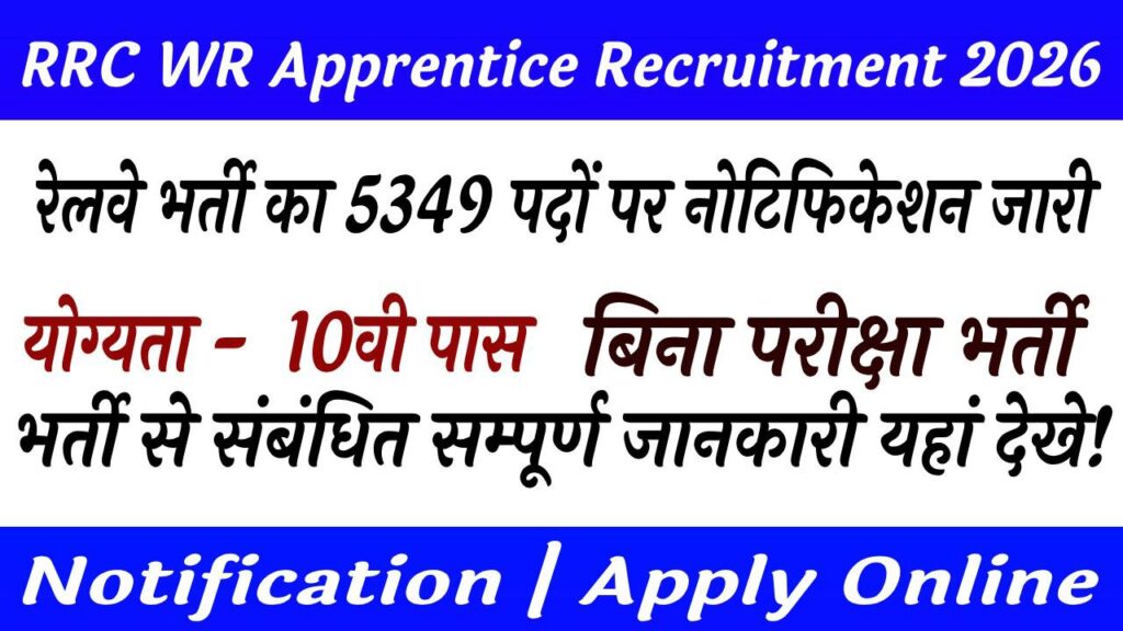 RRC WR Apprentice Recruitment 2026